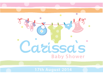 Carissa's Baby Shower logo design by Webphixo