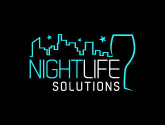Nightlife Solutions logo design by JMikaze