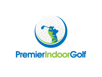 Premier Indoor Golf logo design - Freelancelogodesign.com