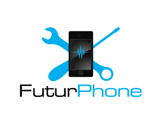 FuturPhone logo design concepts #4