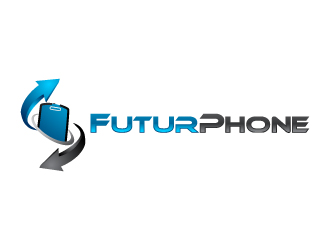 FuturPhone logo design concepts #21