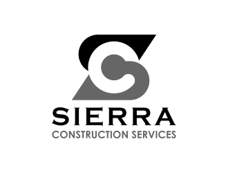 SIERRA CONSTRUCTION SERVICES (SCS) logo design - Freelancelogodesign.com