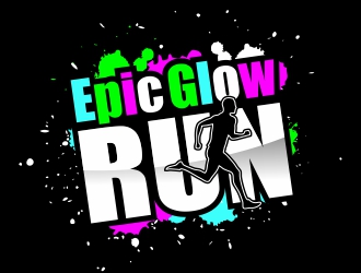 Epic Glow Run logo design by totoy07