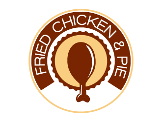 Fried chicken & Pie - OR- FCP logo design - Freelancelogodesign.com