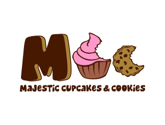 Majestic Cupcakes And Cookies logo design by aladi