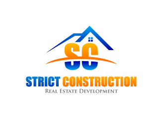 Strict Construction Real Estate Development logo design ...