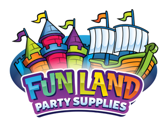 FUN LAND Party Supplies logo design concepts #9