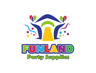 FUN LAND Party Supplies logo design concepts #14