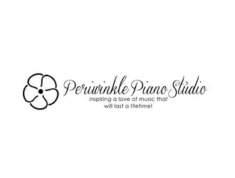 Periwinkle Piano Studio logo design by peacock