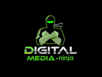 Digital Media . ninja logo design by PandaDesign