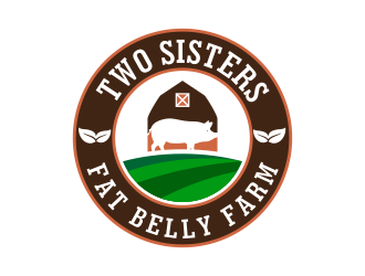 Two Sisters Fat Belly Farm logo design by pakderisher