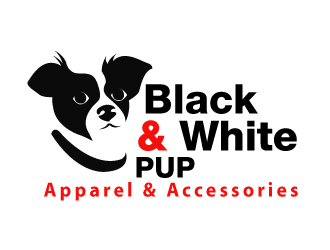 Black & White Pup logo design by PMG
