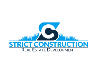 Strict Construction Real Estate Development logo design by pakNton