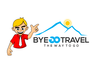 Bye GO travel "The way to Go" logo design by fornarel