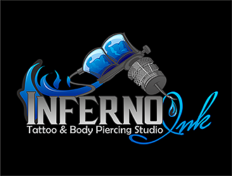Inferno Ink Tattoo &amp; Body Piercing Studio logo design ...