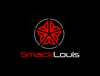 SmackLouis, Smack Louis, and Smack Louis (interchangeably) logo design by mashoodpp