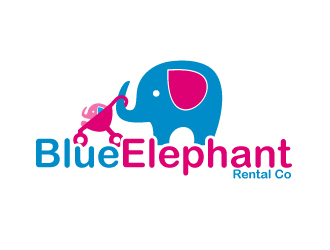 Blue Elephant Rental Co; OR  The Blue Elephant Rent Company either way logo design by pixelour