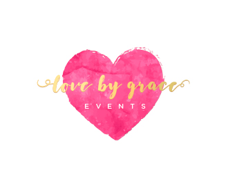 Love by Grace Events logo design by wenxzy