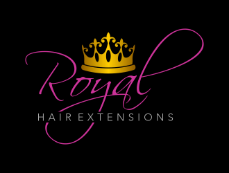 Royal Hair Extensions logo design by pakNton