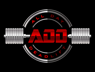All day deadlifts logo design by pencilhand