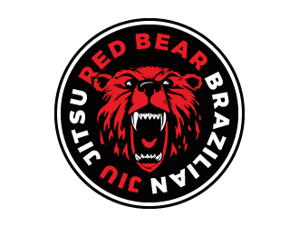 Red Bear  Brazilian Jiu Jitsu logo design by dchris