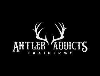 Antler Addicts Taxidermy logo design by arenug
