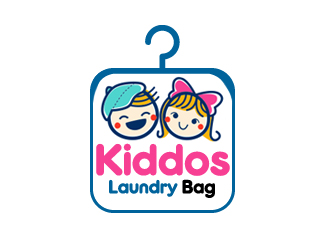 Kiddos Laundry Bag logo design by nikkl