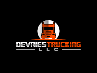 DeVries Trucking, LLC logo design by pencilhand