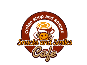 Snacks and Smiles Cafe logo design concepts #4