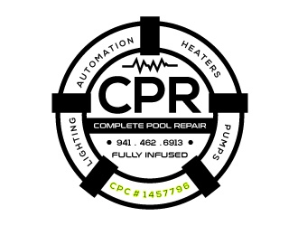Complete Pool repair  logo design by harrysvellas