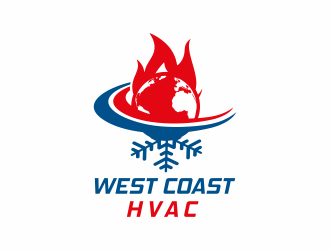 WEST COAST HVAC logo design by MilanSimple
