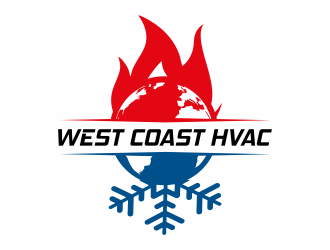 WEST COAST HVAC logo design by MilanSimple