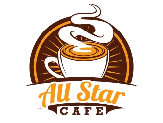 All Star Cafe logo design by karjen