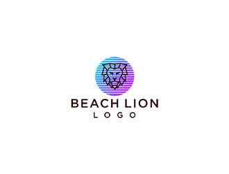 Beach Lion Logo logo design by ndaru