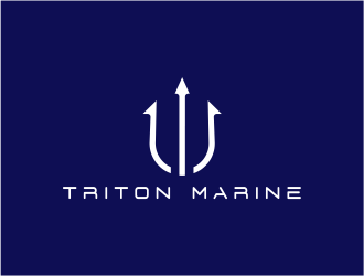 Triton Marine logo design by MariusCC