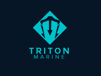 Triton Marine logo design by BeDesign