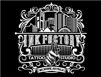 Ink factory logo design by invento