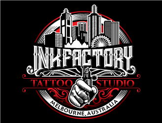 Ink factory logo design by invento