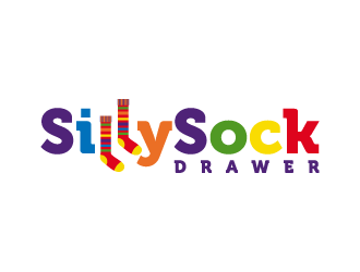 Silly Sock Drawer  logo design by pencilhand