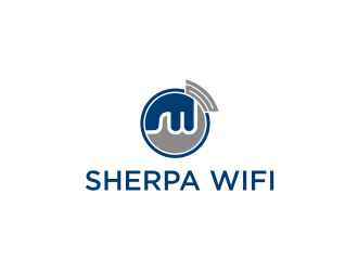 Sherpa Wifi  logo design by mbamboex