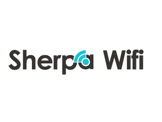 Sherpa Wifi  logo design by nikkl