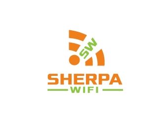 Sherpa Wifi  logo design by jenyl