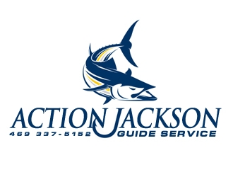 Action Jackson Guide Service logo design by gilkkj
