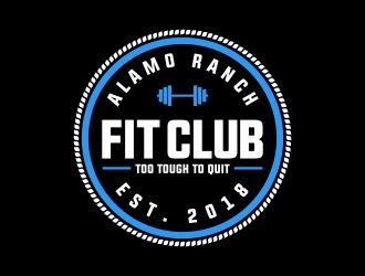 Alamo Ranch Fit Club logo design by arenug