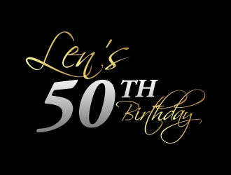 Lens 50th Birthday logo design by abss