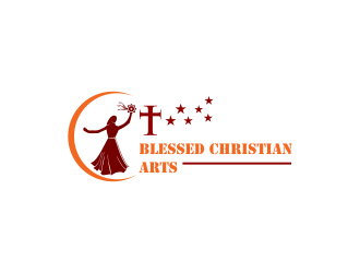 BLESSED CHRISTIAN ARTS logo design by ammad