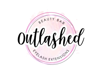 Outlashed Beauty Bar logo design by J0s3Ph