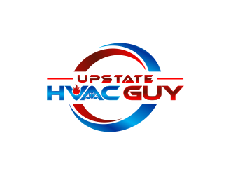 Upstate HVAC Guy logo design by akhi