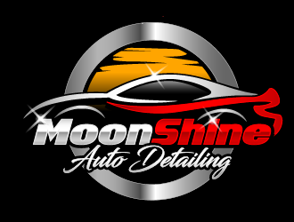 MoonShine Auto Detailing logo design concepts #6