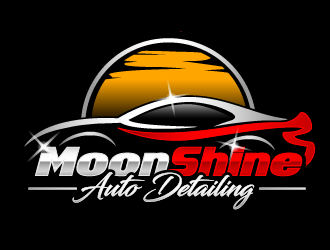 MoonShine Auto Detailing logo design concepts #7